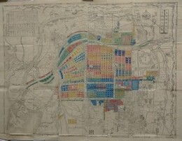 銅鐫　大阪市中区分細見図