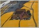 関野準一郎　版画　「大磯」