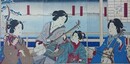 月雪花の内　雪　両国柳ばし　枡田楼