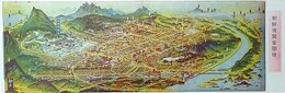 絵葉書（鳥観図）　朝鮮博覧会図絵