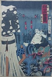東京一二伊達競　六番　中村宗十郎