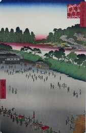 初代歌川広重筆　名所江戸百景　筋違内八つ小路（千代田区）