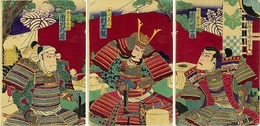 梅堂国政　役者絵　B　3枚続