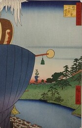 初代歌川広重筆　名所江戸百景　糀甼一丁目山王祭祢り込（千代田区）