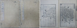 改正人国記　六十六州人国紀　上下巻揃　（日本各国風土図説）