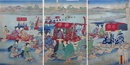 観古東錦幕府道中　川越之図