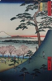 初代歌川広重筆　名所江戸百景　目黒元不二（目黒区）