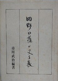 田野口藩歴史年表