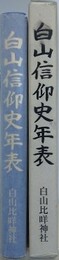 白山信仰史年表