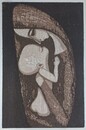 池田修三版画額　マリア
