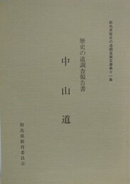 歴史の道調査報告書　中山道　（群馬県歴史の道調査報告書 第11集）