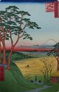 初代歌川広重筆　名所江戸百景　目黒爺々が茶屋（目黒区）