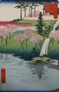 初代歌川広重筆　名所江戸百景　目黒千代か池（目黒区）