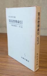 中国高僧伝索引　〇1　梁高僧伝索引