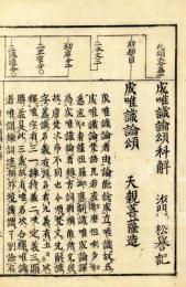成唯識論頌科解