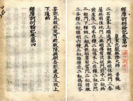 高野板　釈摩訶衍論記巻第四
