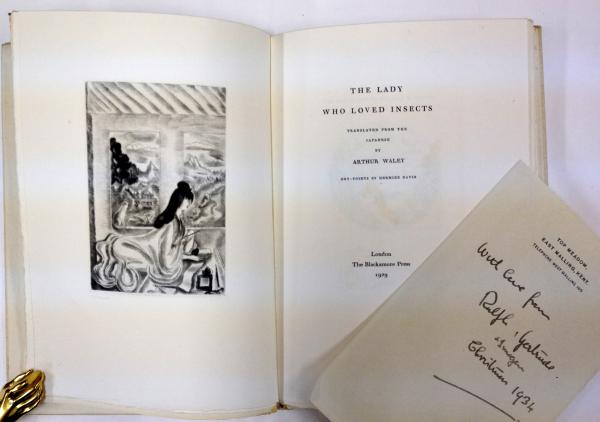 ウェイリー訳 虫愛づる姫君 堤中納言物語 英語訳 限定版 1929年 ロンドン刊 The Lady Who Loved Insects Translated From The Japanese London The Blackmore Press 1929 Waley Arthur 古本 中古本 古書籍の通販は 日本の古本屋 日本の古本屋