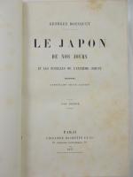 ブスケ　 『日本見聞録－フランス人の見た明治初年の日本』　初版　全二巻　1877年　パリ刊 / Bousquet, Georges, Le Japon de nos jours et les echelles de l'extreme orient. Tome premier & second. Paris, Librairie Hachette et Cie, 1877.