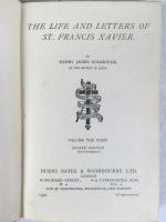 コールリッジ　『ザビエルの生涯と書簡集』　第4版　全2巻　1921年　ロンドン刊 / Coleridge, Henry James, The Life and Letters of St. Francis Xavier. Fourth edition. 2 vols. London, Burns Oates & Washborune, 1921