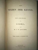オプゾーメル　『哲学著作集』　初版　全2巻　1851～67年　ライデン刊 / Opzoomer, Cornelis Willem, Wijsgeerige Werken. 2 delen. Leiden, Amsterdam, Gebhard, 1851-1867