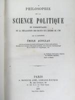 アコラス　『政治哲学』　初版　1877年　パリ刊 / Acollas, Emile, Philosophie de la Science Politique et Commentaire de la Dlaration des Droits de l'Homme de 1793. Paris, A. Maresq 1877
