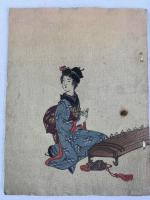 ちりめんカレンダー　長谷川武次郎　『花吹雪：1916年カレンダー』　[大正5年(1916年)] 東京刊 / Hasegawa, Takejiro, Scattered Blooms. Calendar for 1916. Tokyo, [1916]