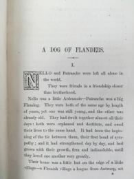  ウィーダ　『フランダースの犬』　他3作品収録　新版　1873年　ロンドン刊 / Ouida (Marie Louise de la Ramee), A Dog Flanders and other Stories. London, Chapman and Hall, 1873.