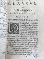 セルデン　『封鎖海論』　第2版　1636年　ロンドン刊 / Selden, John, Mare Clausum seu de Domino Maris, Libri Duo. London, Will Stanesbeil pro Richardo Meighen, 1636