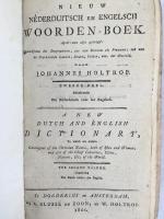 ホルトロップ　『英蘭・蘭英辞書』 初版　全2巻　1789－1801年　ドルドレヒト刊 / Holtrop, John, A New English and Dutch Dictionary/Nederduitsch en Engelsch Woordenboek. Dordrecht: Blusse en van Braam, 1789-1801.