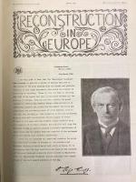 ケインズ編　『ヨーロッパの再建』　1922－23年　全巻揃い マンチェスター刊 / Keynes, J. M. (ed.), Reconstruction in Europe, Apr. 1922-Jan. 1923. (The Manchester Guardian Commercial). Nos. 1-12 in one volume.