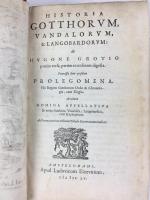 グロティウス　『ゴート族、ヴァンダル族、ランゴバルド族の歴史』初版　1655年　アムステルダム刊 / Grotio, Hugone, Historia Gotthorum, Vandalorum, & Langobardorum. Amstelodami, 1655
