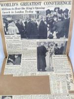 『1933年ロンドン世界経済会議』　全3冊　1933年　ロンドン、ニューヨーク刊 / World Economic Conference. A Collection of Press cuttings and Ephemera relating to the London Economic Conference held at the Geological Museum, London. New York & London, Various Newspapers, 1933