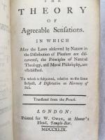 [レヴェク・ドゥ・プイイ]　『快適感情論』　英語訳初版　1749年 / [Levesque de Pouilly, Louis-Jean, 1691-1750], The Theory of Agreeable Sensations. London, W. Owen, 1749
