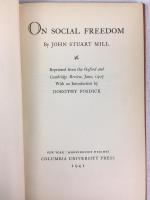 J. S. ミル 『社会的自由について』 初版　1941年　ニューヨーク刊 / Mill, John Stuart, On Social Freedom. New York, Columbia University Press, 1941