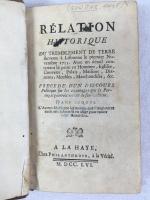 [グダール・アンジュ]　『1755年11月1日にリスボンで発生した
地震の歴史的説明』 1756年　ハーグ刊 / [Goudar, Ange], Relation historique du tremblement de Terre survenu à Lisbonne le 1er novembre 1755. Précédé d'un discours politique sur les avantages que le Portugal pourrait retirer de son malheur, dans lequel l'auteur développe les moyens que l'Angleterre avait mis jusque là en usage pour ruiner cette monarchie. La Haye, 1756