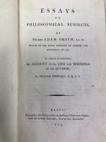 アダム・スミス　『哲学論文集』　バーゼル版　1799年 / Smith, Adam, Essays on Philosophical Subjects. Basil, James Decker, 1799.