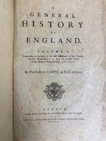 『イングランド史』　初版　フォリオ判　全4巻　1747「-55」年　ロンドン刊 / 
Carte, Thomas, A General History of England. Vol. I-IV. London, J. Hodges, 1747 [-1755].