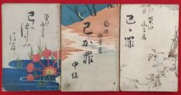 己か罪　前中後編　揃