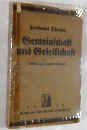Gemeinschaft und Gesellschaft（共同社会と利益社会　第6・7版）　ドイツ語