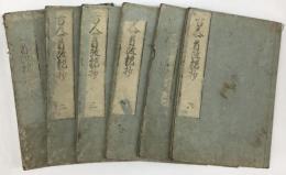 百人一首改観抄 和本　5巻6冊