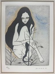 小林ドンゲ彩色銅版画