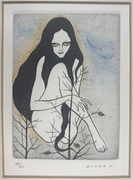 小林ドンゲ彩色銅版画