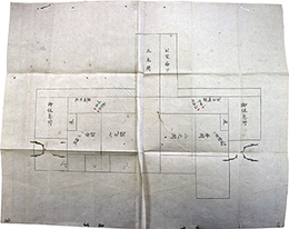 江城内絵図御本丸御座敷図