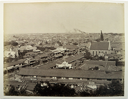 写真東京愛宕山より新橋方面遠望