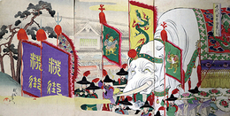 錦絵千代田之御表　山王祭礼上覧