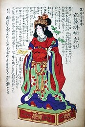 一枚刷蚕養守護神・衣襲明神真影