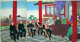 朝鮮京城応接之図