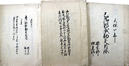 駿河榛原郡城東郡天保４年嘉永５年巳御物成勘定目録他資料