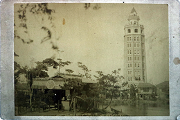 手札写真明治２４年浅草凌雲閣