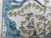 【彩色木版図】四国八十八箇所巡拝略図